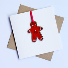 Load image into Gallery viewer, Gingerbread Man Card