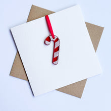 Load image into Gallery viewer, Candy Cane Card