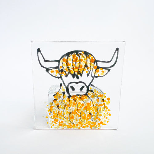 Highland Coo Candle Holder