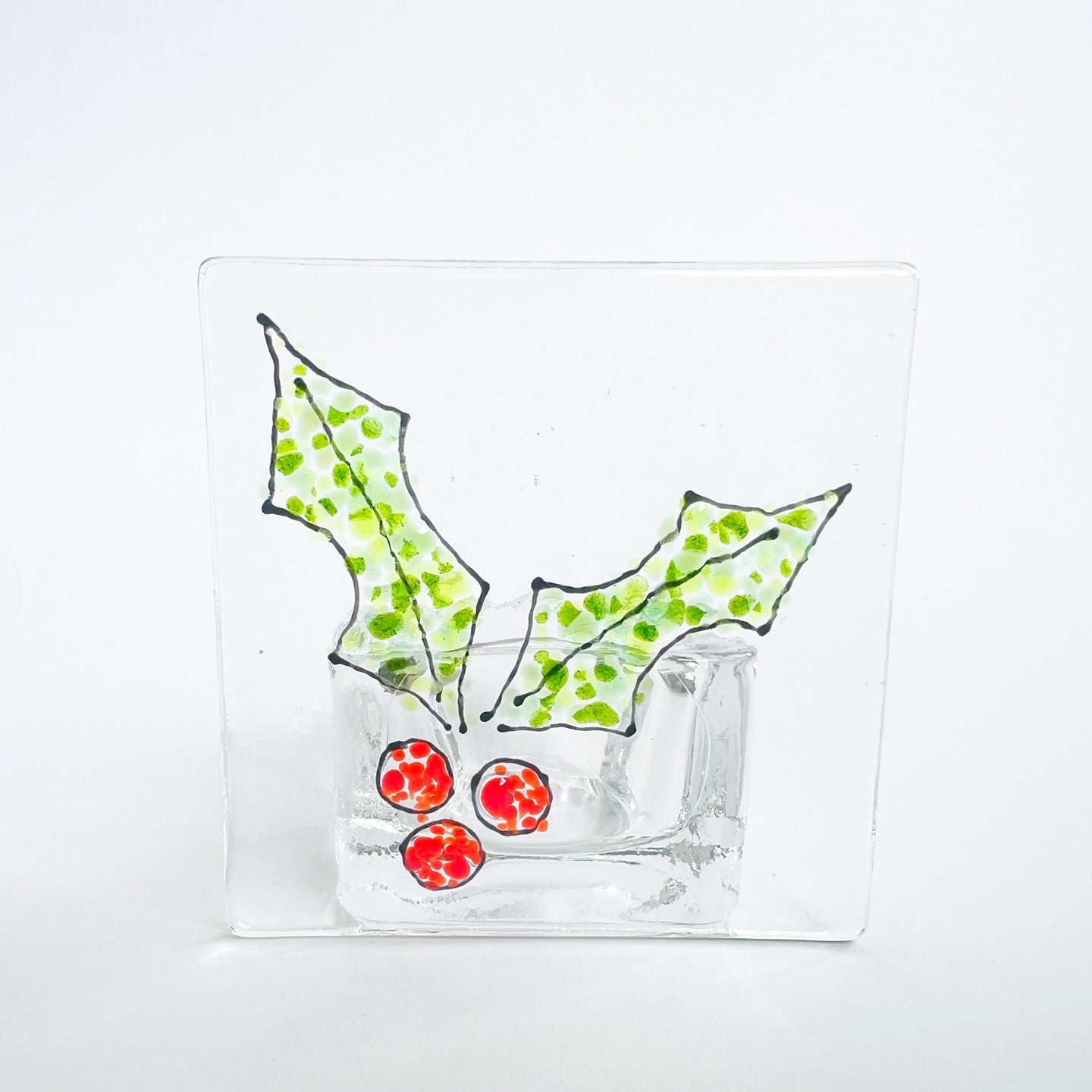 Holly Candle Holder