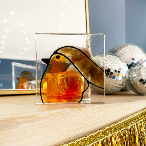 Robin Portrait Candle Holder