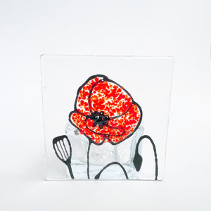 Poppy  Candle Holder