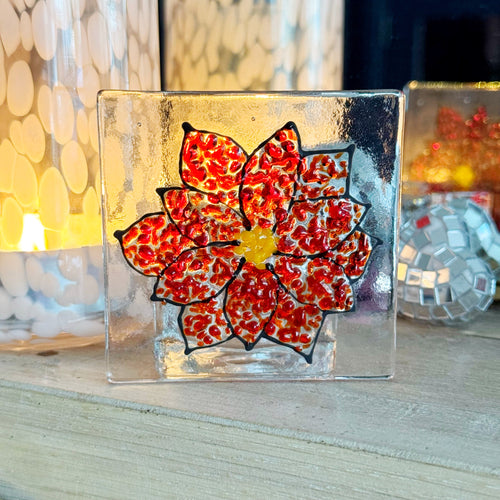 Poinsettia Candle Holder