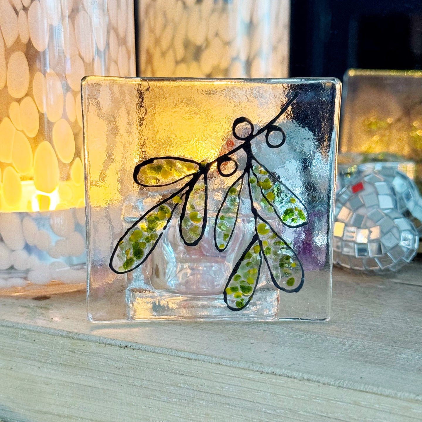 Mistletoe Candle Holder