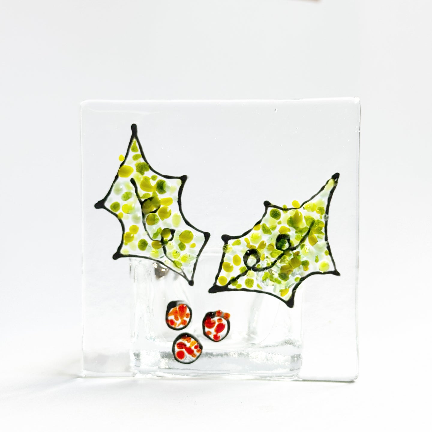Holly Candle Holder