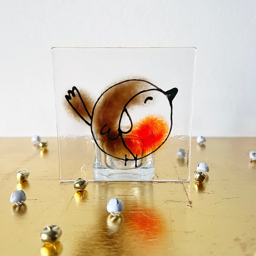Large Robin Candle Holder