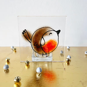 Large Robin Candle Holder