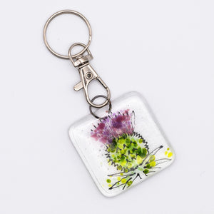 Thistle Keyring